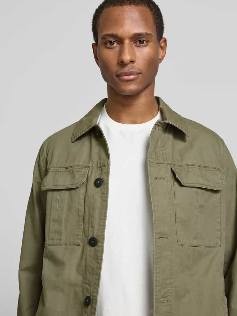 s.Oliver RED LABEL Regular fit overhemdjack in Utility-look