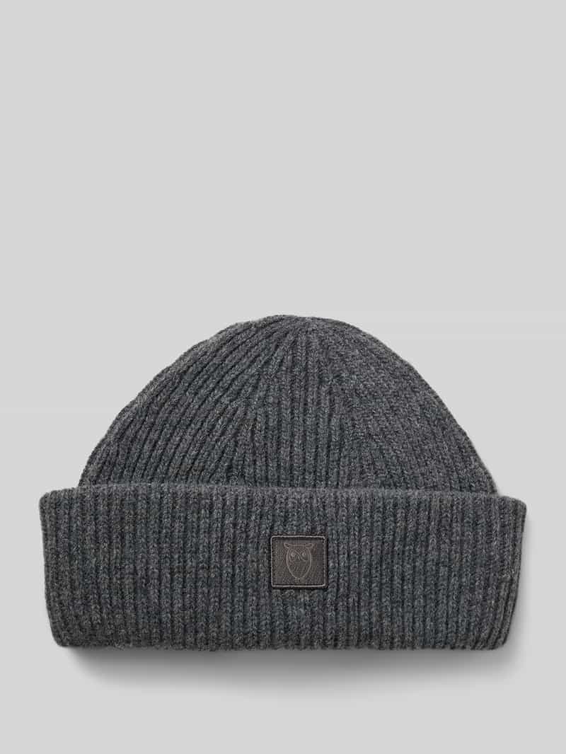 Knowledge Cotton Apparel Muts van echt lamswol. model 'Low'