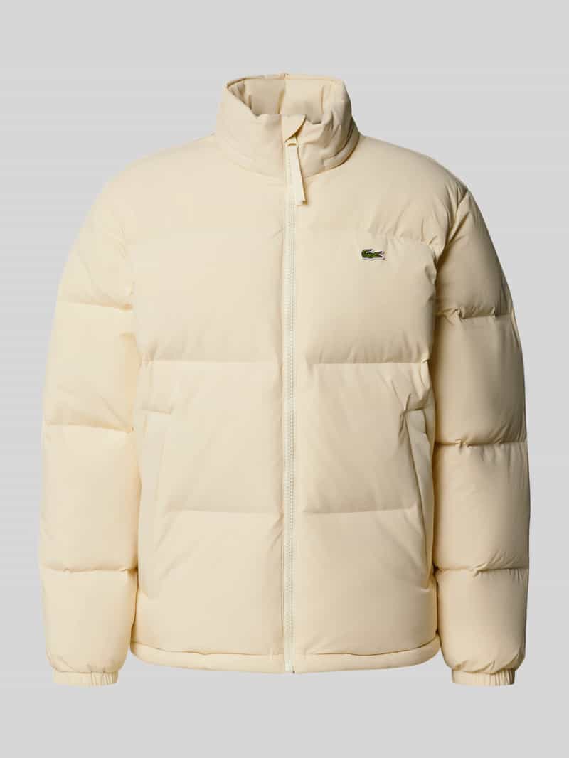 Lacoste Regular fit donsjack met opstaande kraag en geïntegreerde capuchon