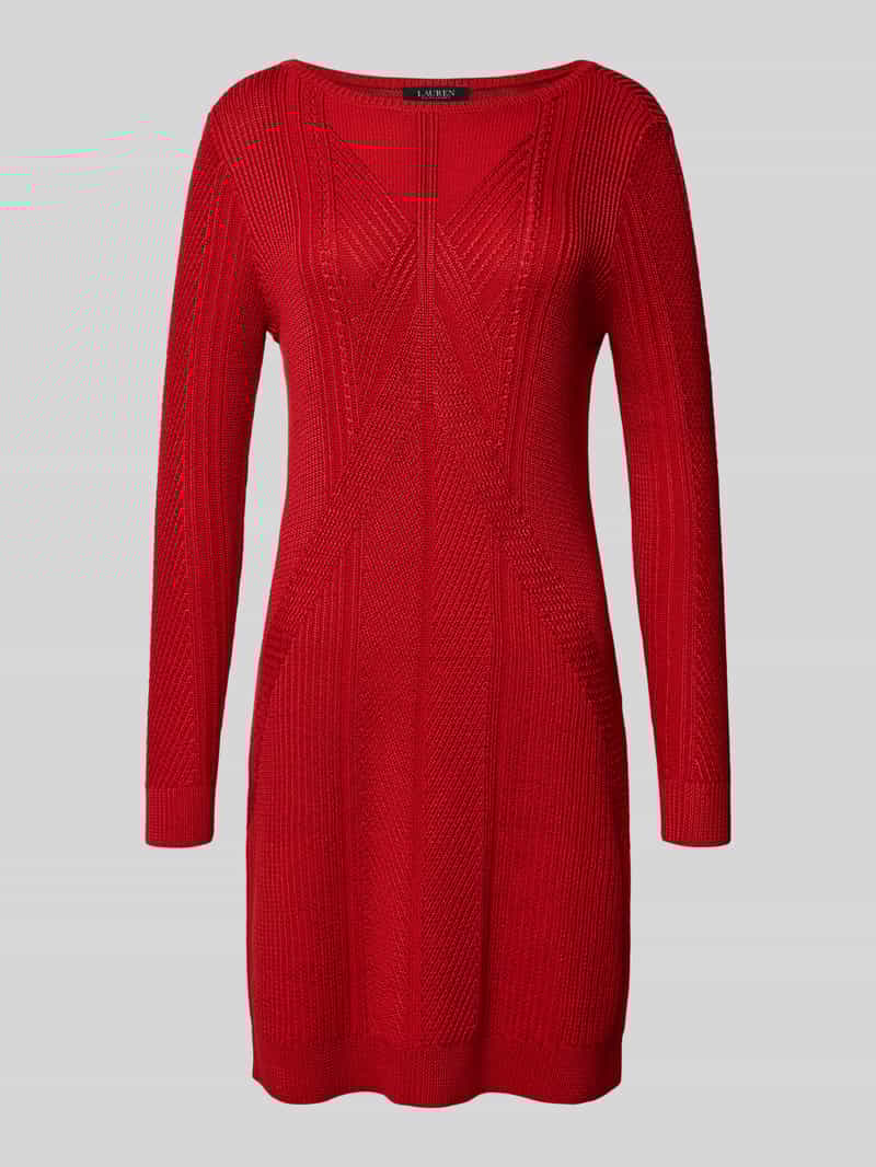 Lauren Ralph Lauren Gebreide jurk met ronde hals model 'NISHAN'