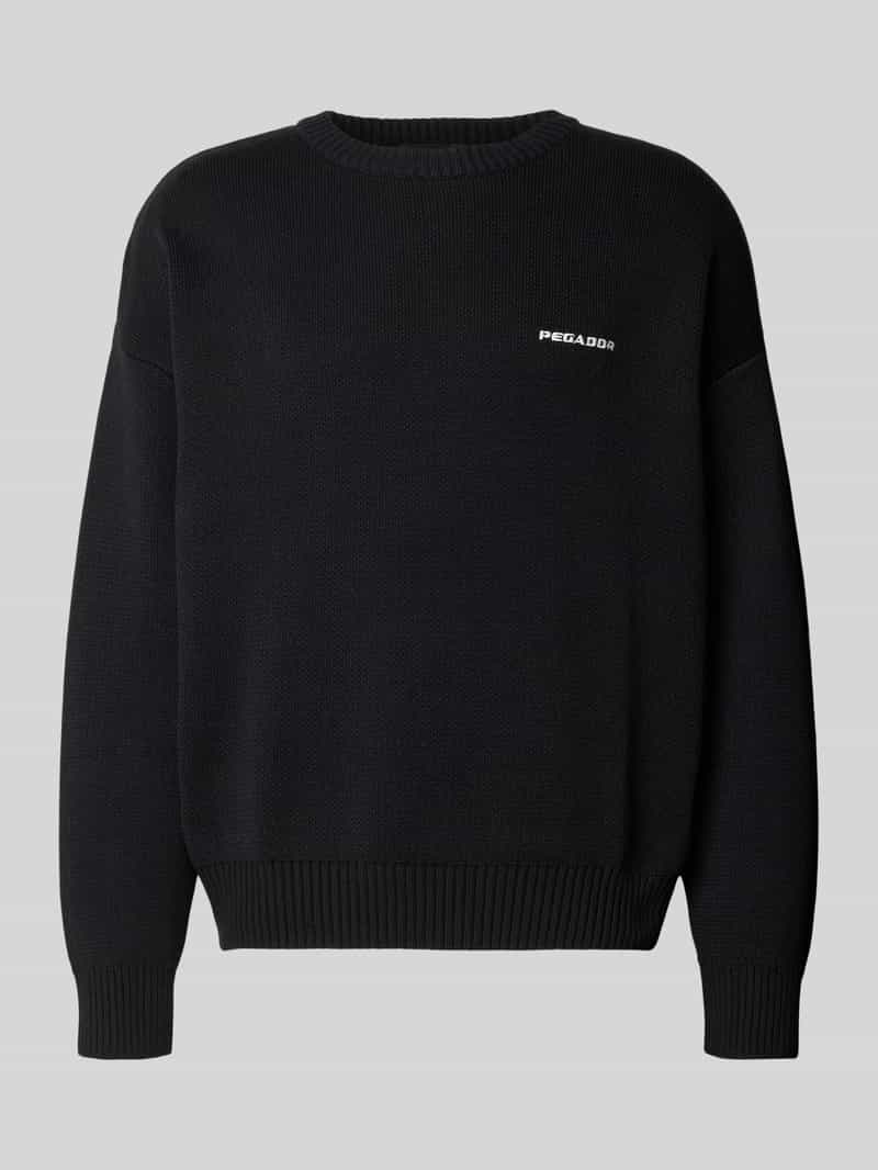 Pegador Oversized gebreide pullover met labelstitching