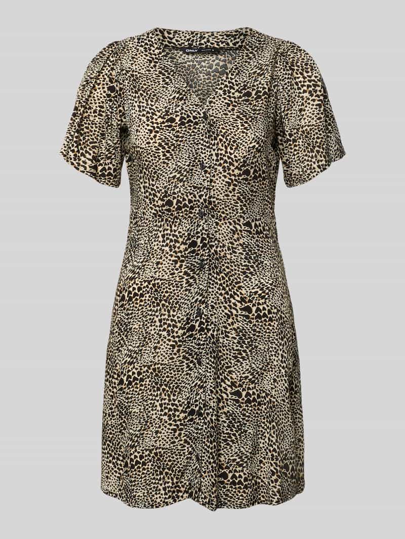 Mini-jurk van pure viscose model 'EVIDA'