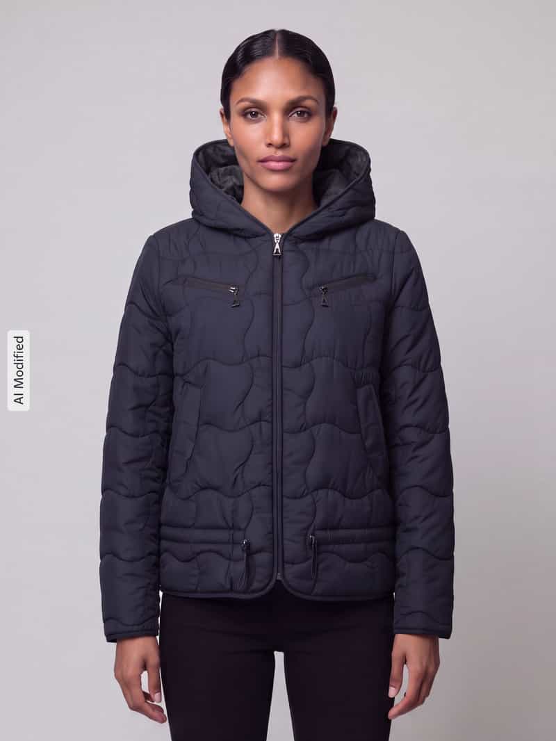 Gil Bret Regular fit gewatteerd jack met capuchon