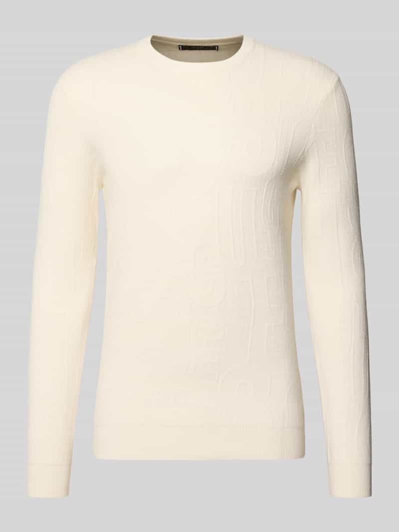 Gebreide pullover van viscosemix model 'NESTOR'