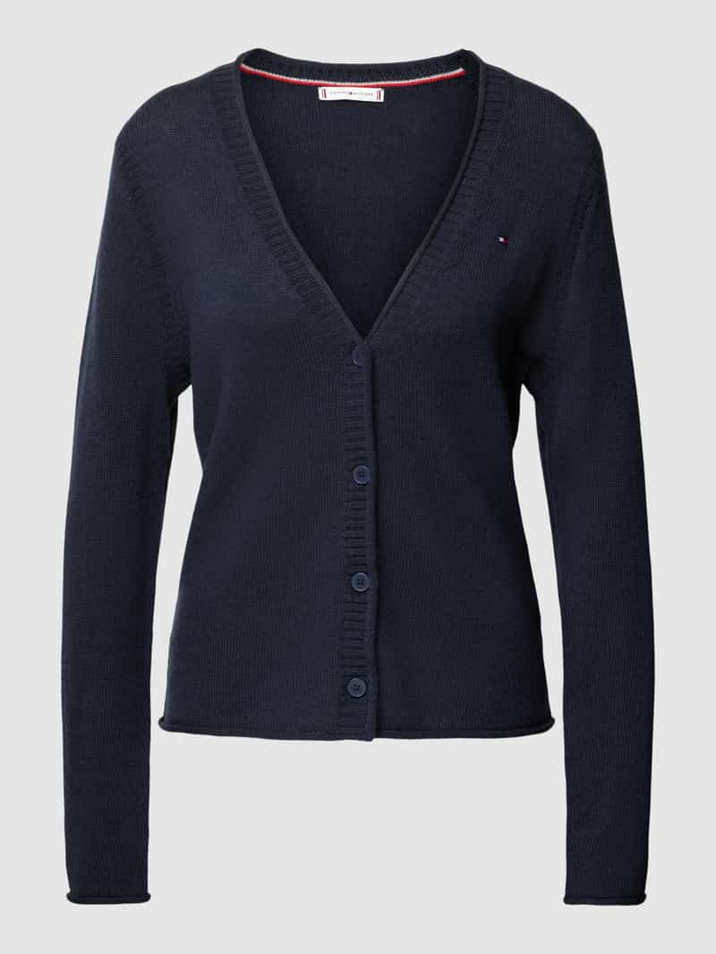 Tommy Hilfiger Gebreid jack van lanawol met labelstitching