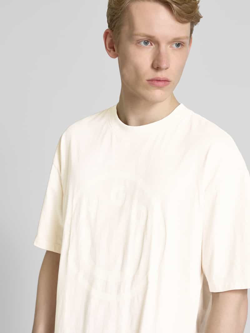 Hugo Blue Oversized T-shirt van puur katoen