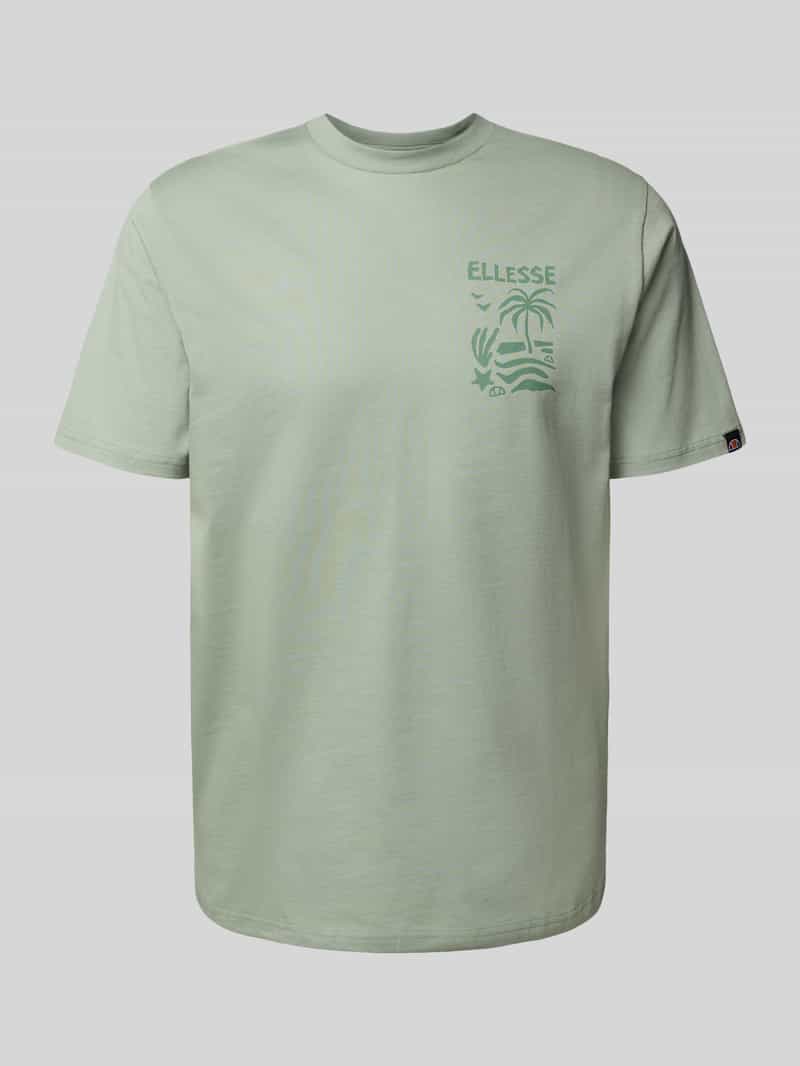 Ellesse T-shirt met motief- en labelprint model 'TROPICOSA'