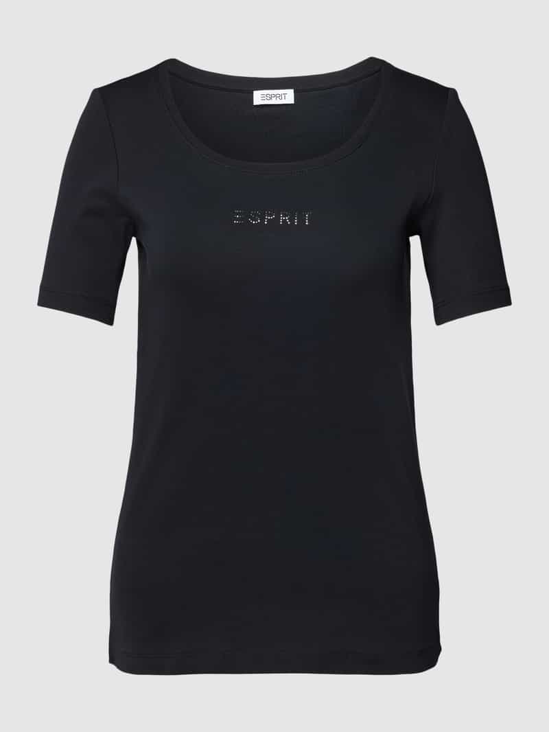Esprit T-shirt met labeldetail