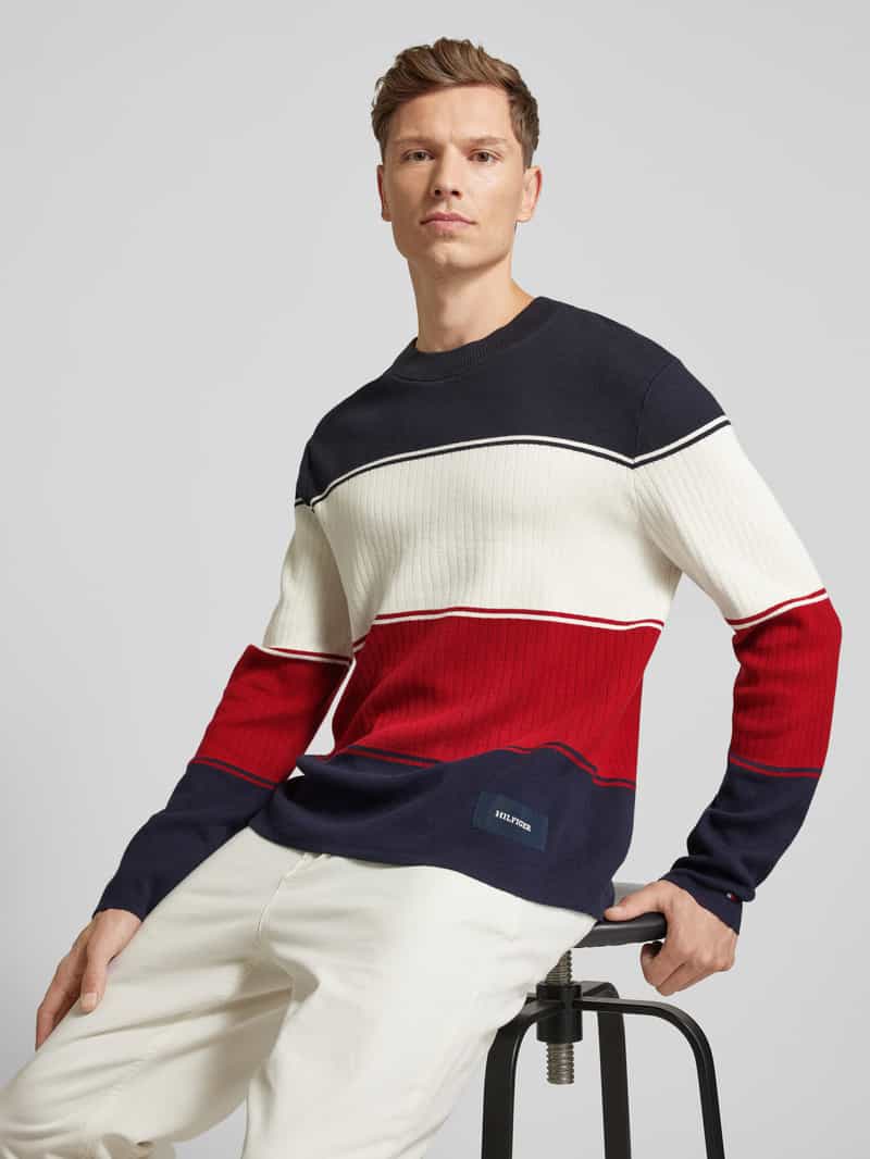 Tommy Hilfiger Gebreide pullover met logopatch