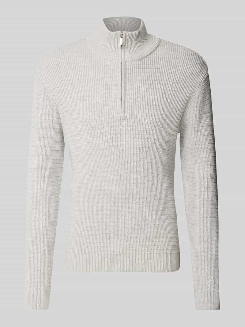 Selected Homme Gebreide pullover met opstaande kraag, model 'THEO'