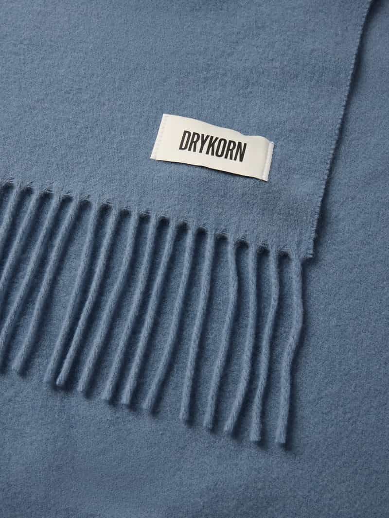 drykorn Sjaal van een mix van wol en lanawol met franjes model 'GAZE'