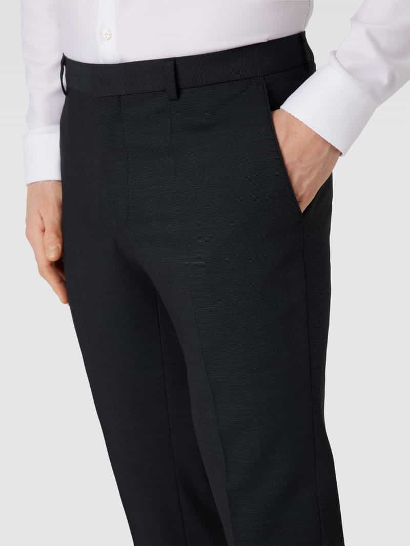 HUGO Slim fit pantalon met scheerwol model 'Hesten'