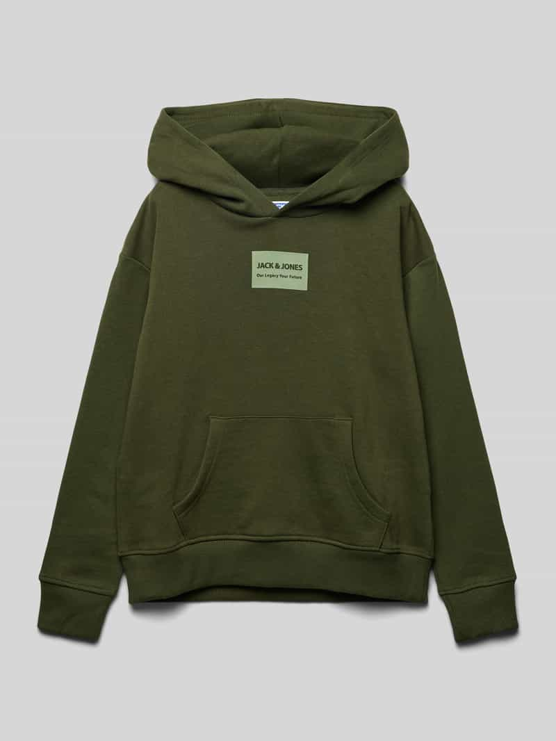 Jack & jones Hoodie met labelpatch, model 'HAKKAI'