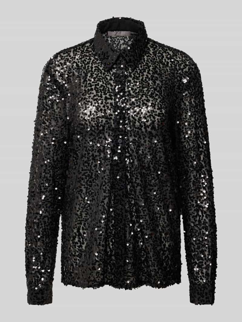 Christian Berg Cocktail Regular fit blouse met pailletten