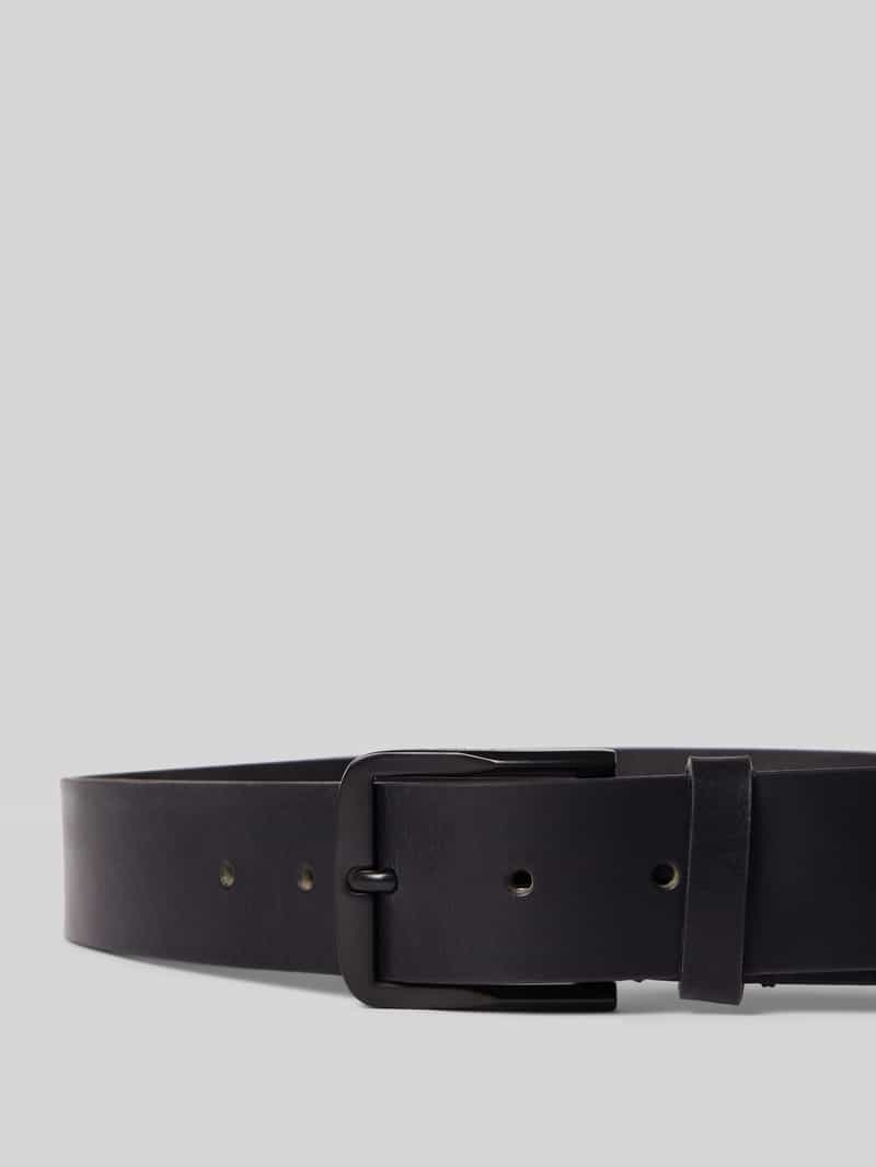 CK Calvin Klein Riem van buffelleer met doornsluiting