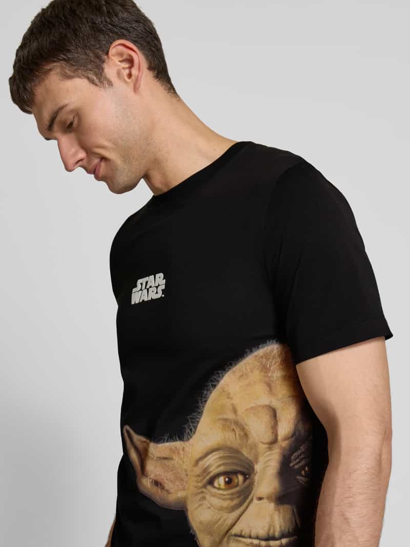 s.Oliver RED LABEL Regular fit T-shirt van katoen met Starwars -print