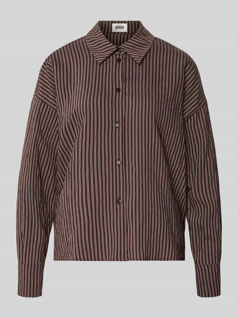 Drykorn relaxed fit blouse met overhangende schouders model 'CLOELIA'