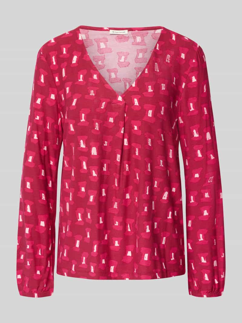 Tom Tailor Loose fit shirt met lange mouwen van viscosemix