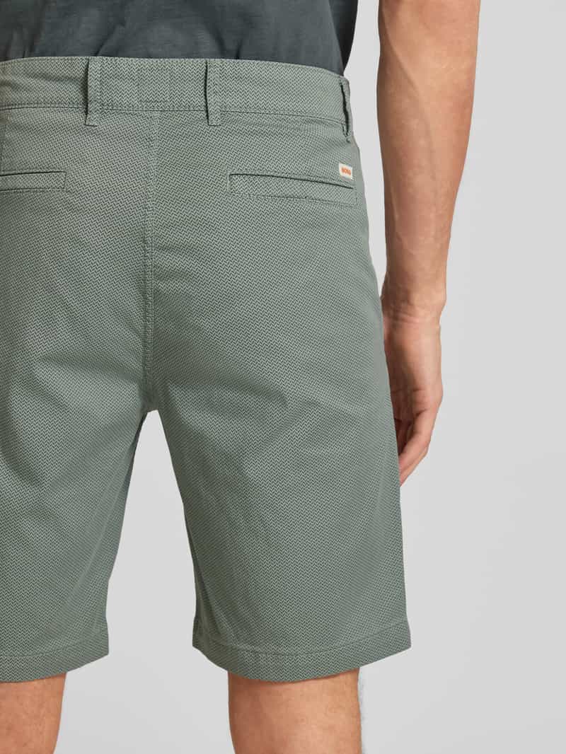 Boss Orange Bermuda met all-over motief