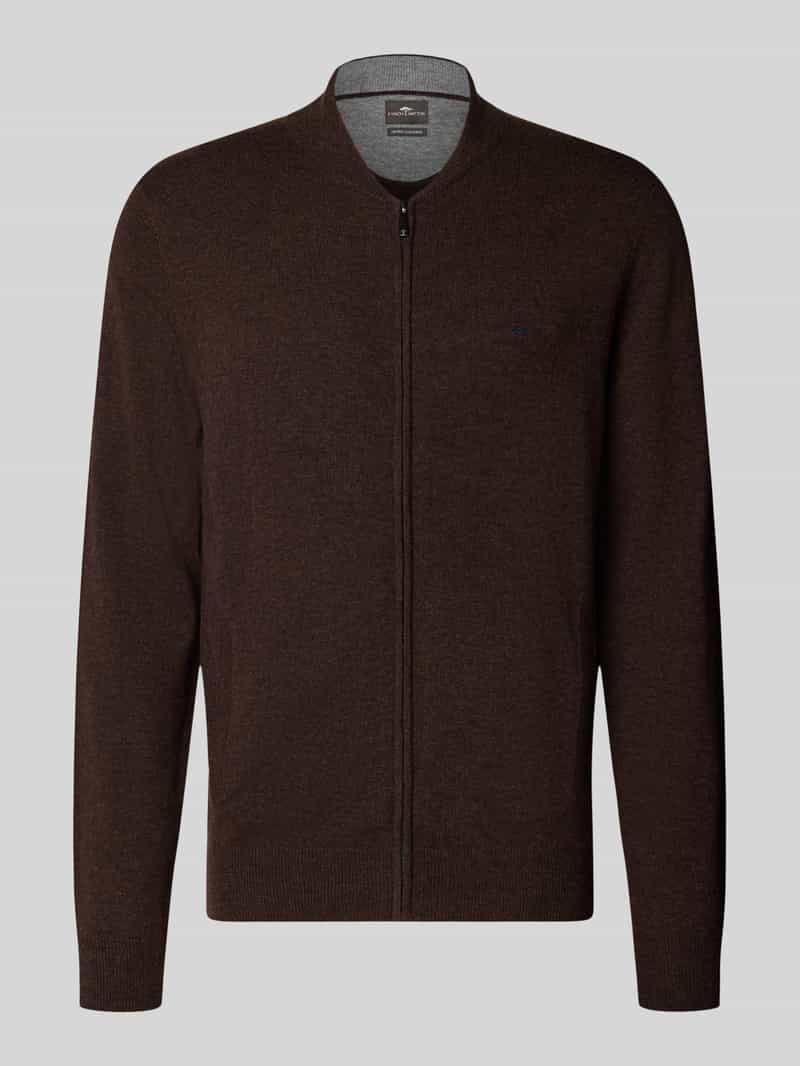 FYNCH-HATTON Vest van wol-kasjmiermix met ritssluiting
