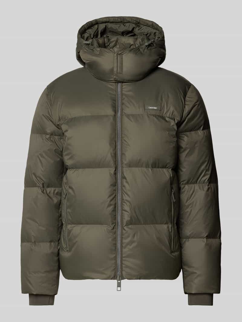 Regular fit donsjack met afneembare capuchon