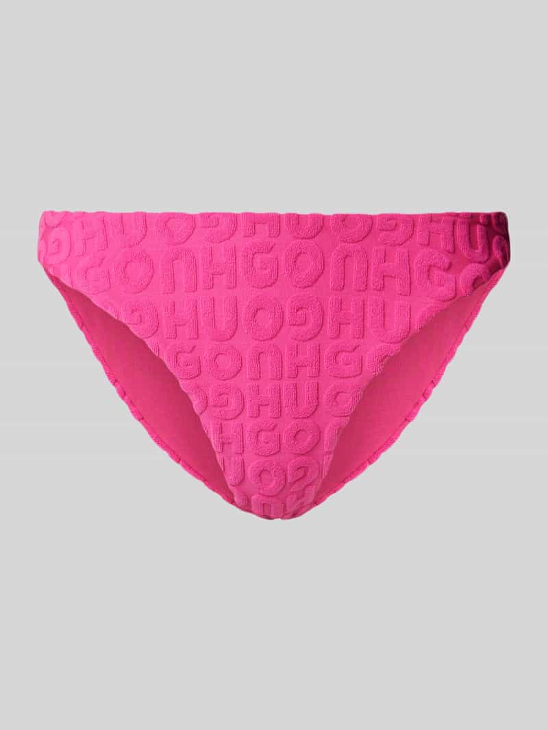 HUGO Bikinibroekje met structuurmotief model 'TOWEL CLASSIC'