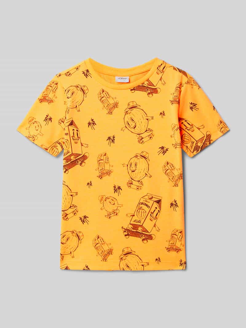 s.Oliver RED LABEL T-shirt met all-over motief regular fit