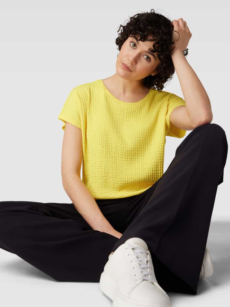 Christian Berg Woman T-shirt met structuurmotief