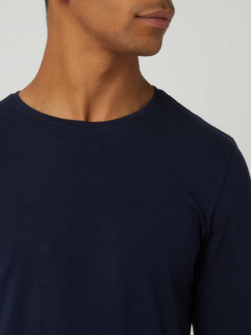 casual friday Slim fit shirt met lange mouwen en stretch model 'Theo'