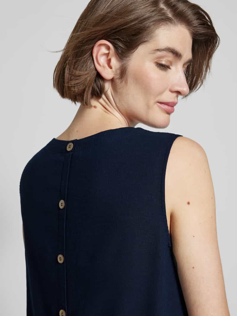 FREE QUENT Linnen jurk met ronde hals model 'LAVA'