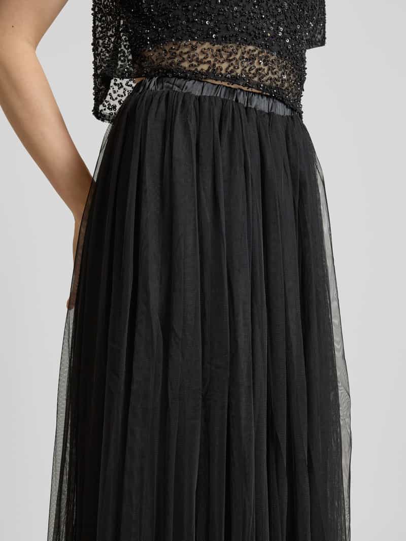 Lace & Beads Maxirok van tule
