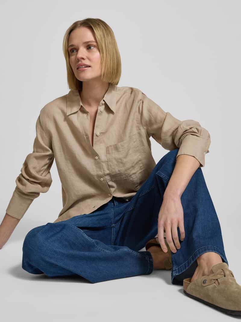 Marc O'Polo Regular fit blouse van puur linnen