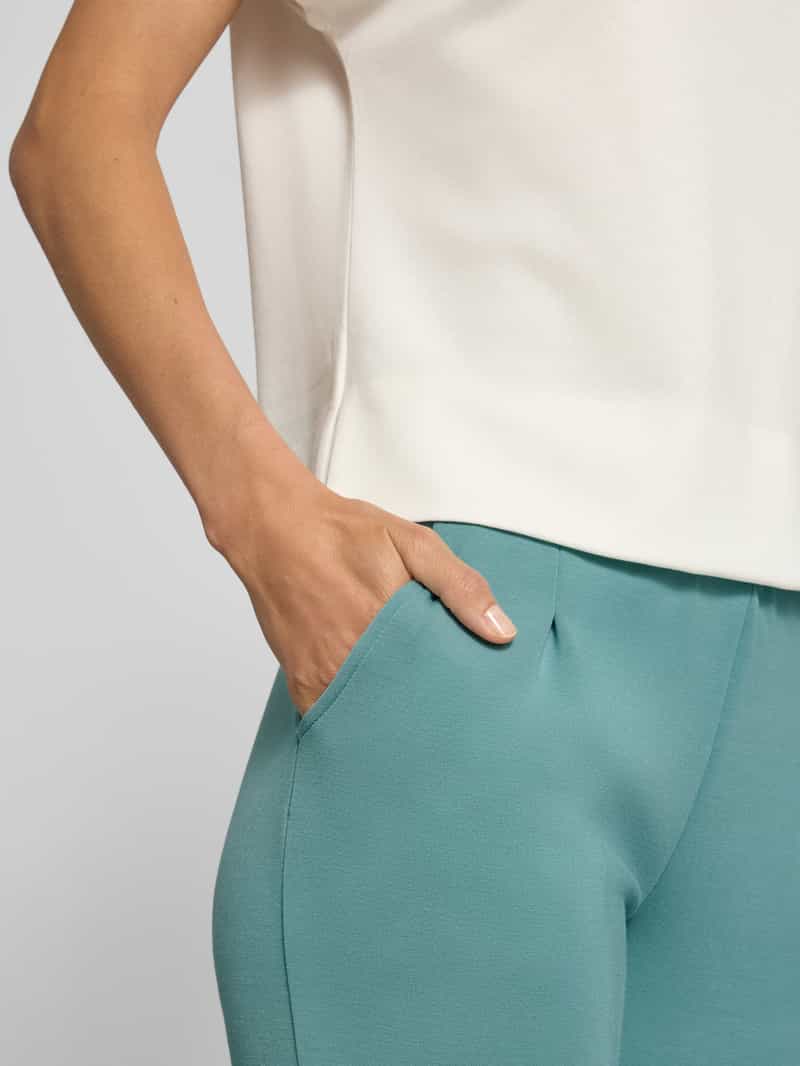 Christian Berg Woman Slim fit sweatpants met stolpplooien