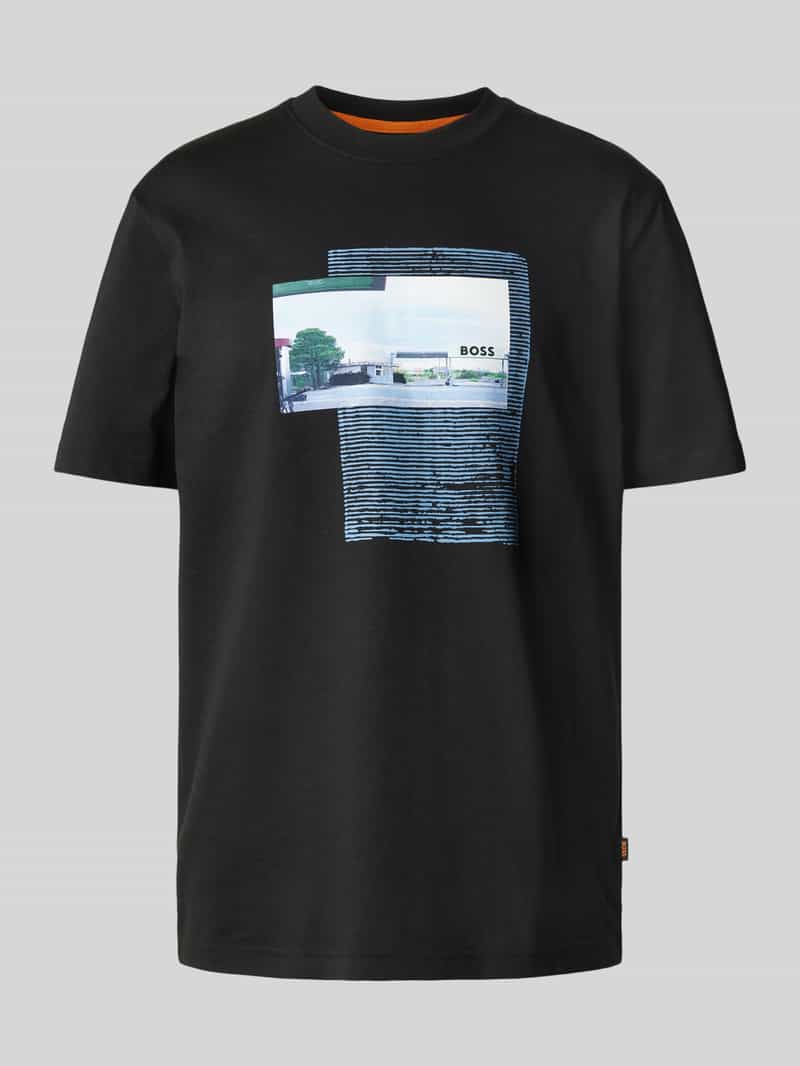 Boss Orange T-shirt met labelprint