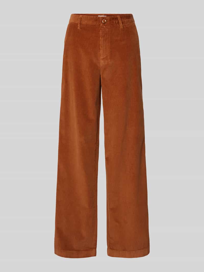 s.Oliver RED LABEL Regular fit corduroy broek van puur katoen met wijde pijpen