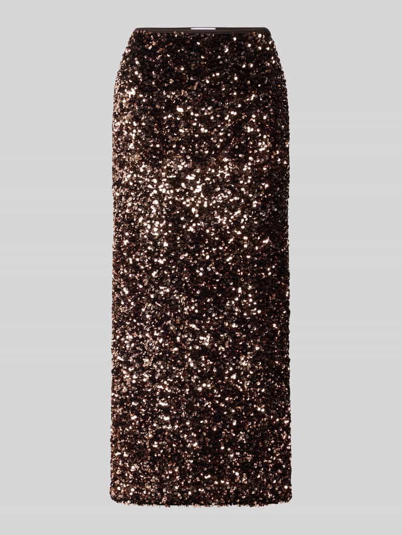 Rich & Royal Midirok met pailletten en loopsplit