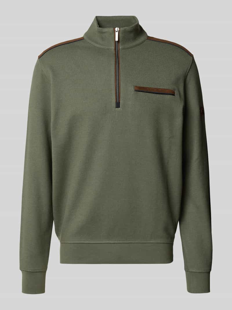 Bugatti Sweatshirt met labeldetail