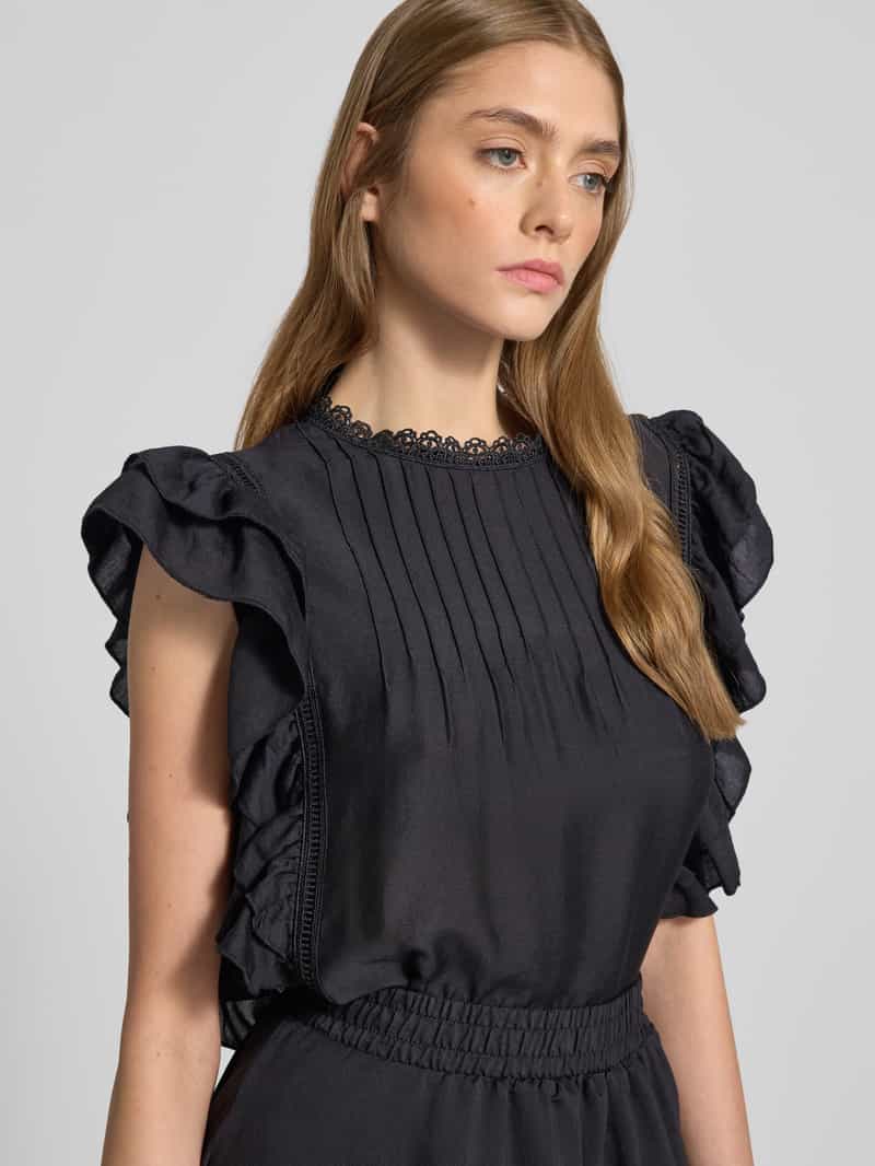 Gina Tricot Blouseshirt met volantmouwen