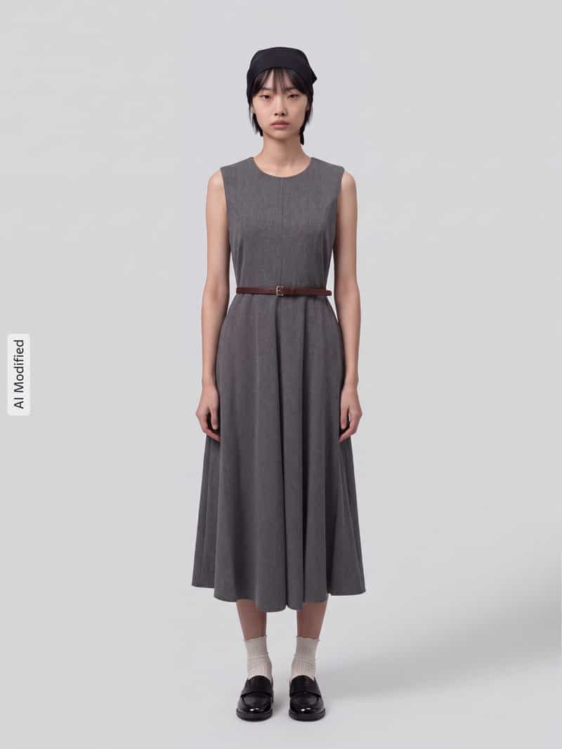 Jake*s Collection Midi-jurk op de taille
