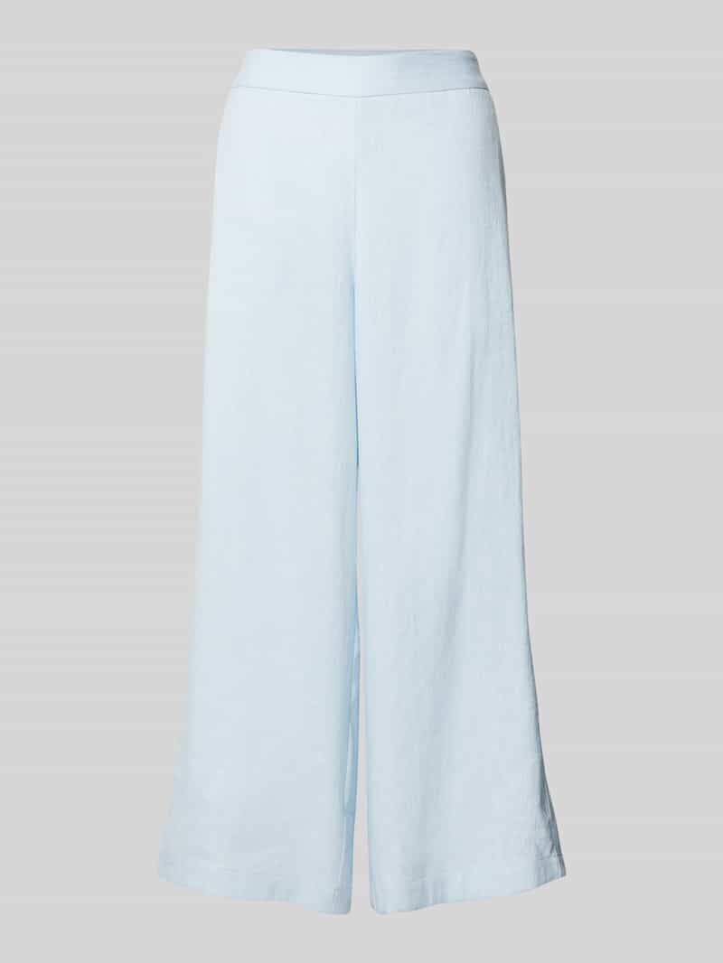 LANIUS Wide leg linnen broek met elastische band