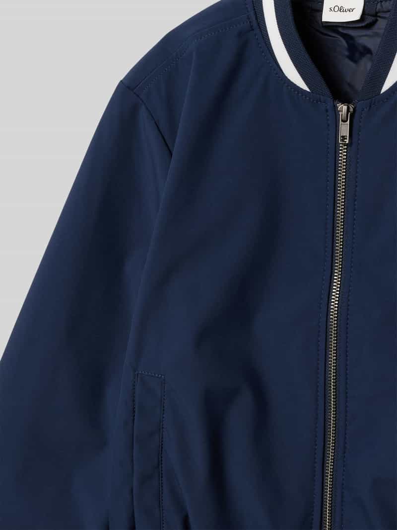 s.Oliver RED LABEL Regular fit bomberjack met contraststrepen