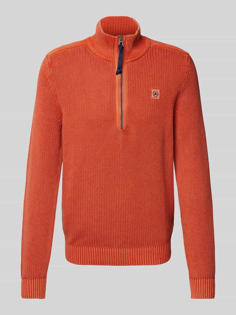 Lerros Gebreide pullover met labelpatch