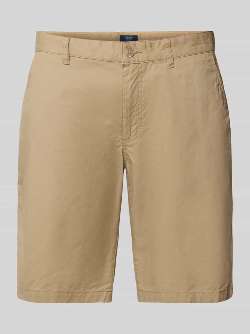 Slim fit bermuda met steekzakken