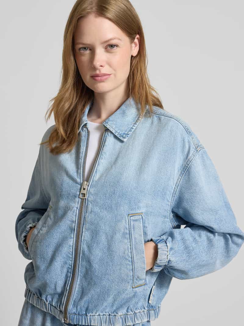 Marc O'Polo Relaxed fit jeansjack van een mix van lyocell en katoen