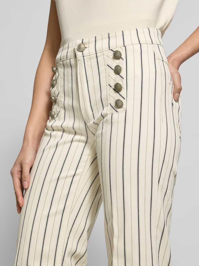 ROSNER Stoffen broek met knoop- en ritssluiting model 'Audrey'
