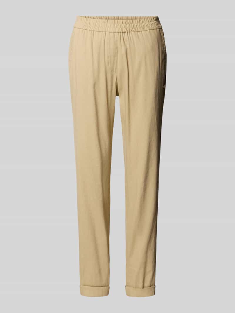 Marc Cain Regular fit broek met elastische band