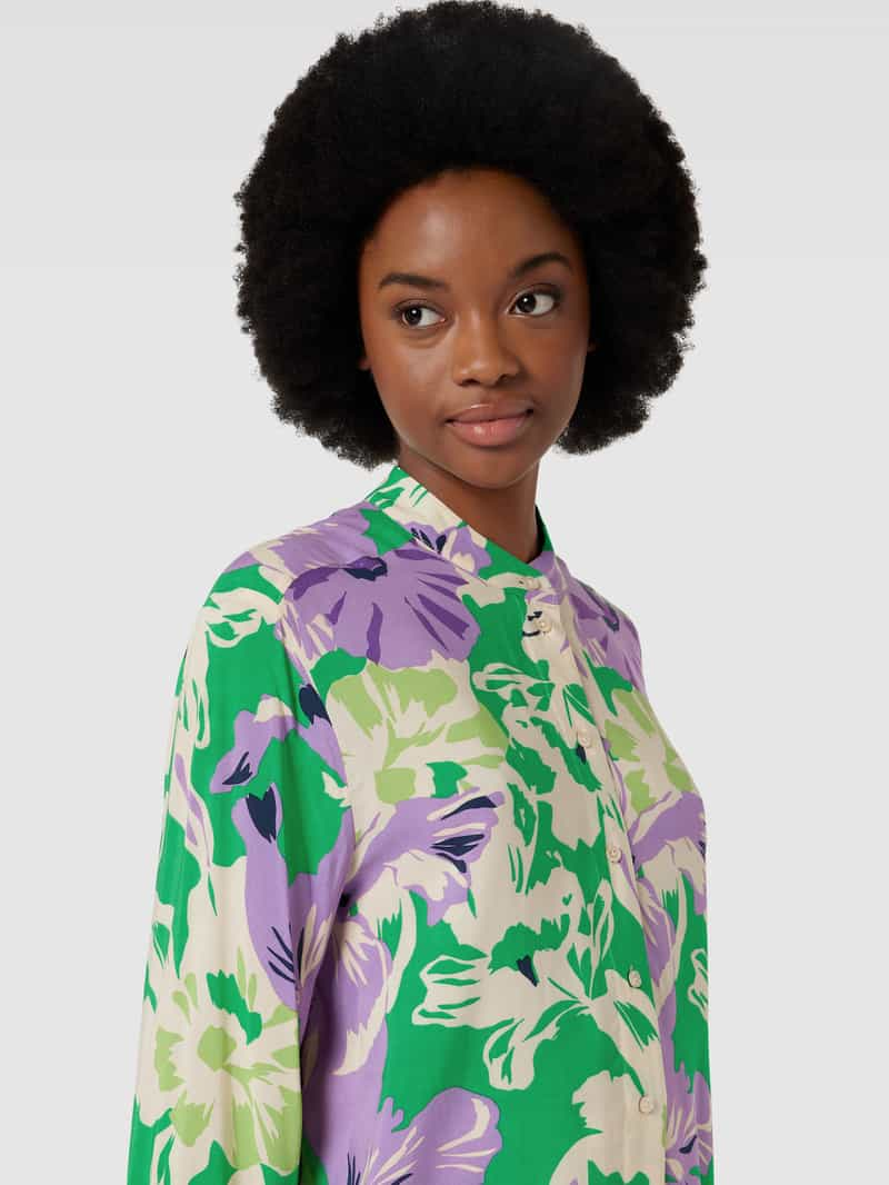 BRAX Blouse met all-over bloemenprint model 'STYLE.VIV'