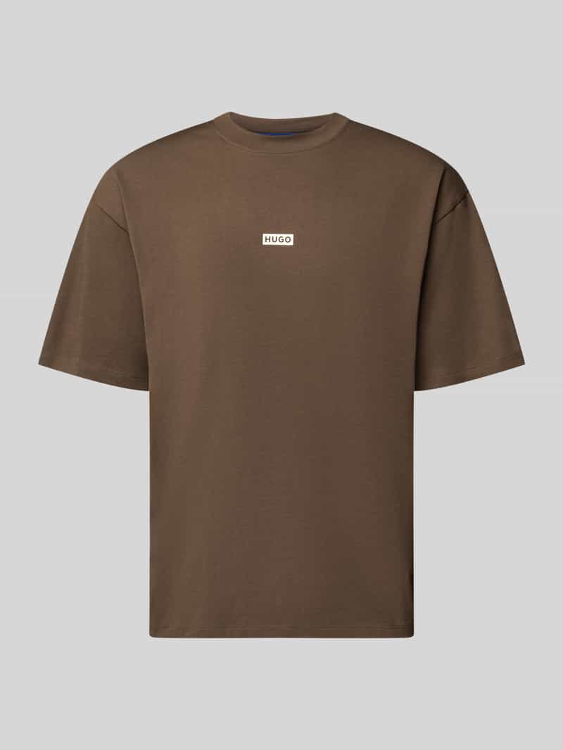 Hugo Blue Oversized T-shirt van puur katoen model 'NALONO'