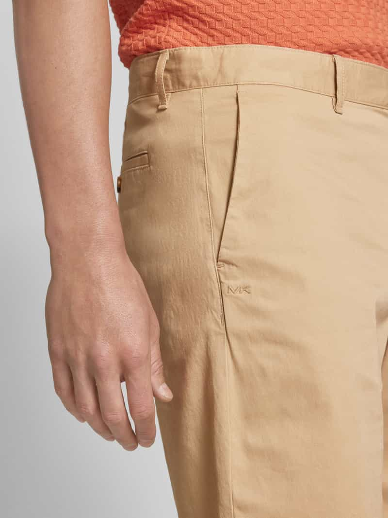 Michael Kors Korte regular fit broek met riemlussen