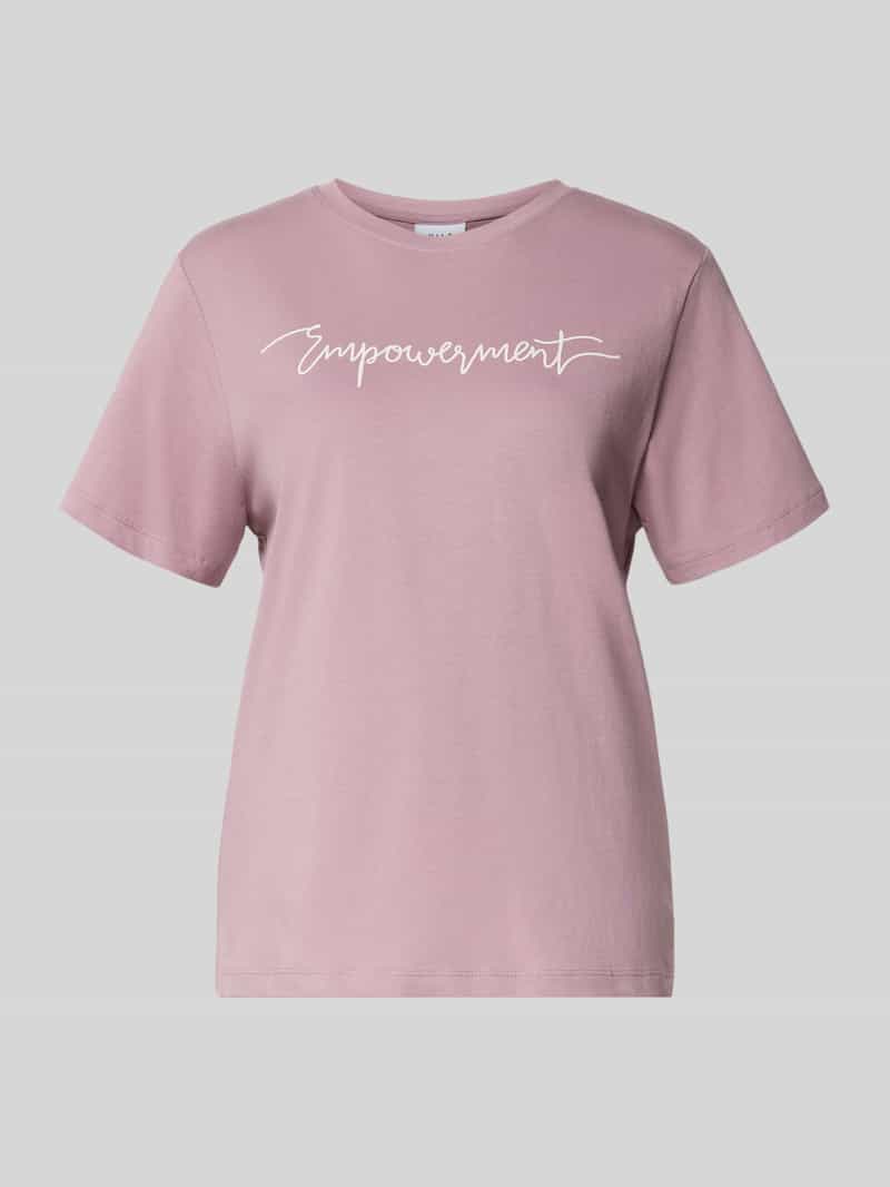 Vila T-shirt met ronde hals model 'SYBIL EMPOWERMENT'